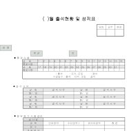 출석현황및성적표 출석현황및성적표